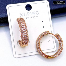 Сережки Xuping18К 19625 (2,5 см.)